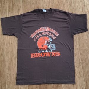 Vintage 1986 Cleveland Browns Champions shirt